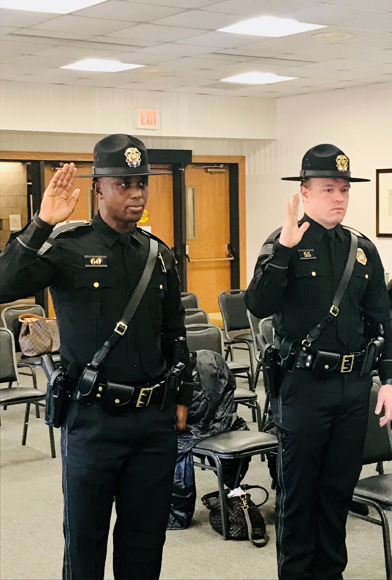 Swearing in Mensah and Kavanaugh